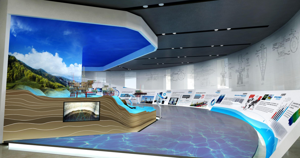 企业展厅设计案例之中石油展厅