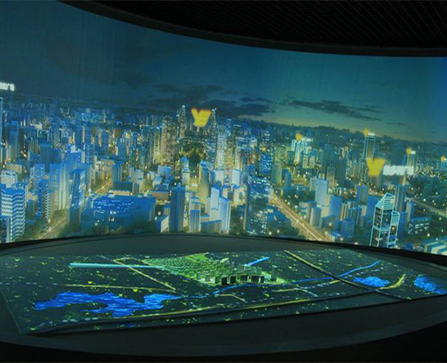 多媒体数字展厅中全息投影沙盘对展厅的作用