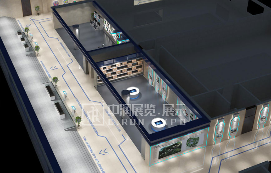 成都环保电力展厅效果图