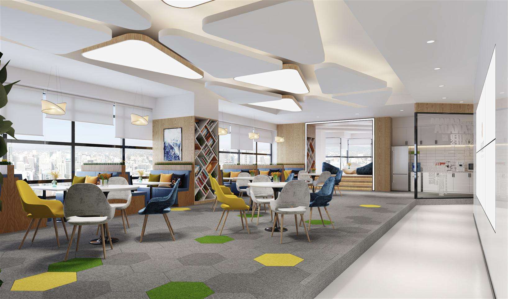 企业展厅空间与办公空间相结合