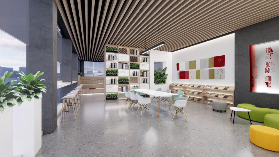 企业展厅设计效果图展示